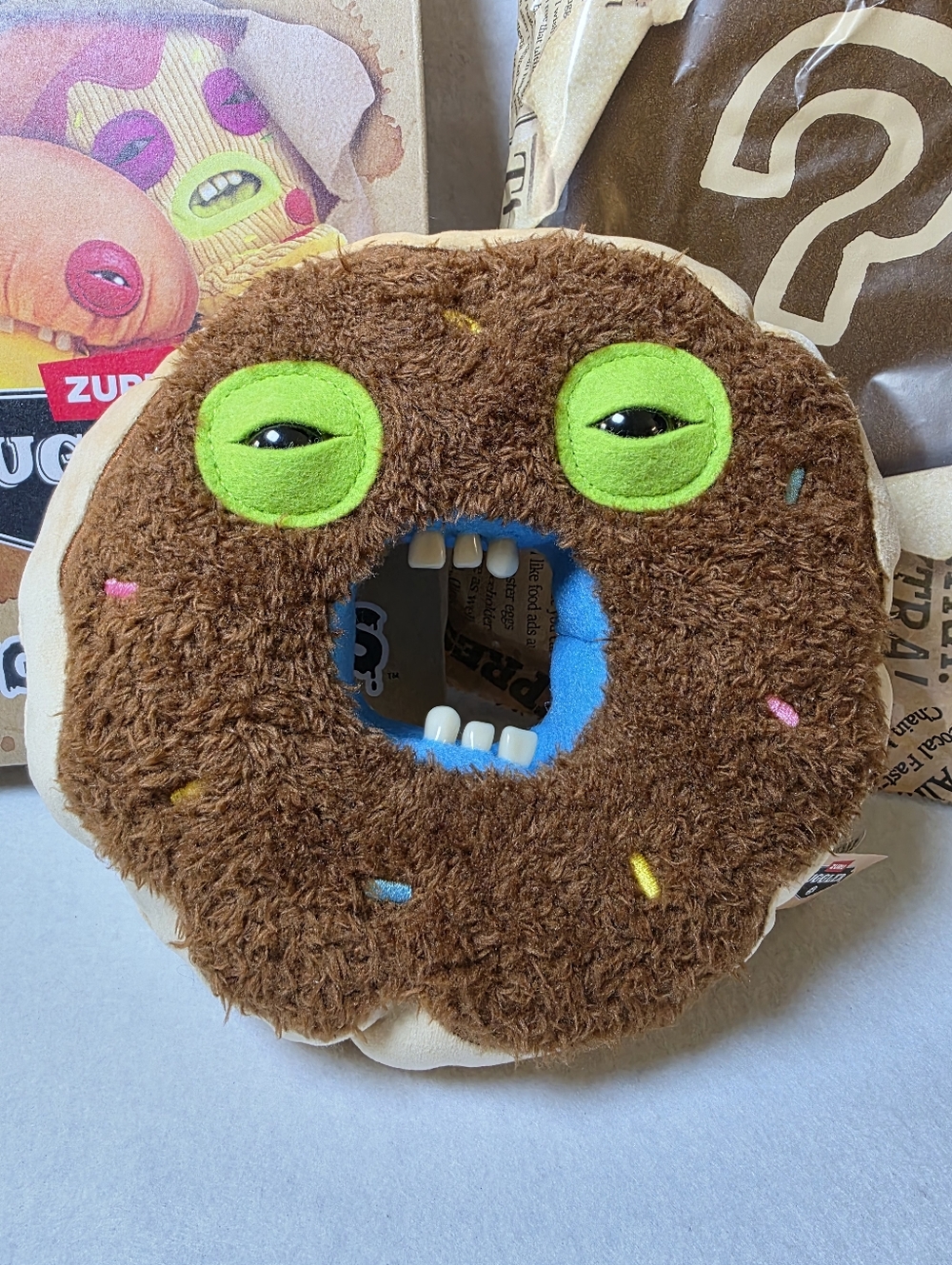 Zuru Fuggler Fuggalicious Dernut Donut Plush Toy